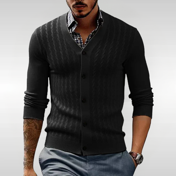 KARDIGAN ALEXANDER Z WARKOCZOWYM SPLECENIEM | WYRAFINOWANY STYL, KOMFORT PRZEZ CAŁY DZIEŃ